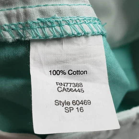 J. Crew Factory Broken In Chino 4" Inseam Shorts Mint Green 2 - Picture 6 of 7